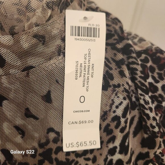 Chicos's Blouse. NWT. Size Small. Host Pick. - Picture 5 of 13